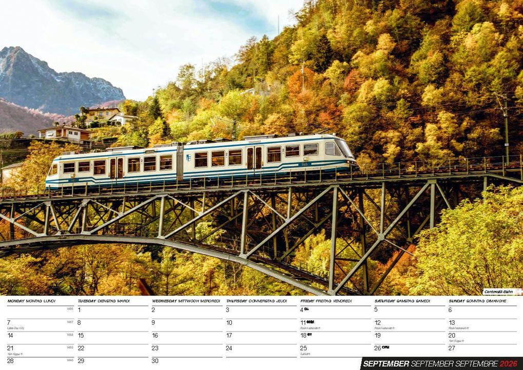 Weitere Ansicht: Eisenbahn Kalender 2026
