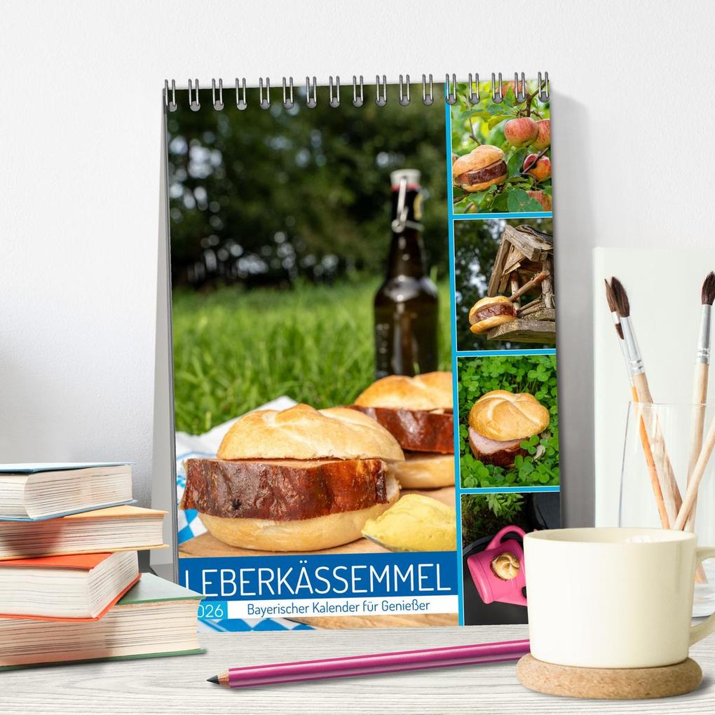 Weitere Ansicht: Leberkässemmel - Bayerischer Kalender für Genießer (Tischkalender 2026 DIN A5 hoch), CALVENDO Monatskalender | MB Fotografie, Calvendo