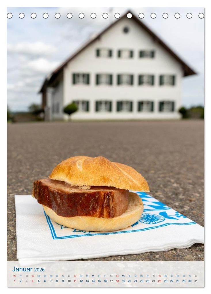 Weitere Ansicht: Leberkässemmel - Bayerischer Kalender für Genießer (Tischkalender 2026 DIN A5 hoch), CALVENDO Monatskalender | MB Fotografie, Calvendo