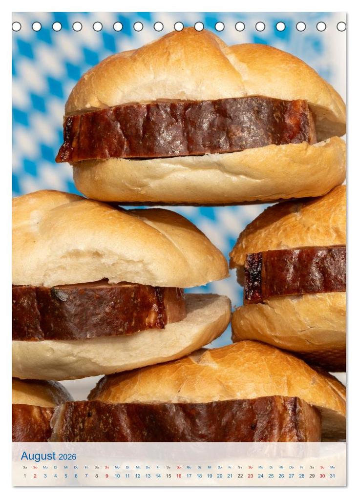 Weitere Ansicht: Leberkässemmel - Bayerischer Kalender für Genießer (Tischkalender 2026 DIN A5 hoch), CALVENDO Monatskalender | MB Fotografie, Calvendo