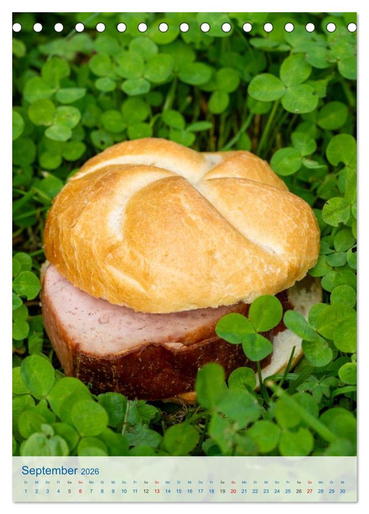 Weitere Ansicht: Leberkässemmel - Bayerischer Kalender für Genießer (Tischkalender 2026 DIN A5 hoch), CALVENDO Monatskalender | MB Fotografie, Calvendo