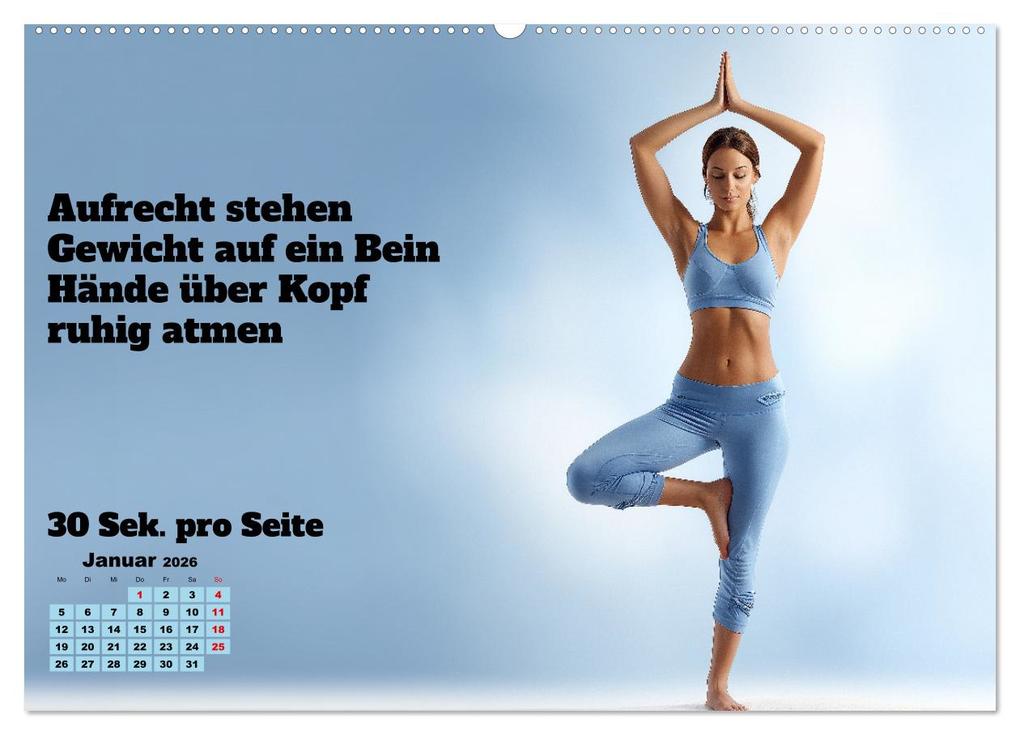 Weitere Ansicht: Yoga Kalender - Übungen und Meditation für jeden Monat (hochwertiger Premium Wandkalender 2026 DIN A2 quer), Kunstdruck in Hochglanz | MB Fotografie, Calvendo
