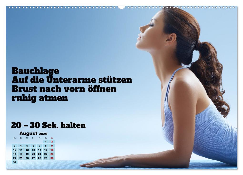 Weitere Ansicht: Yoga Kalender - Übungen und Meditation für jeden Monat (hochwertiger Premium Wandkalender 2026 DIN A2 quer), Kunstdruck in Hochglanz | MB Fotografie, Calvendo