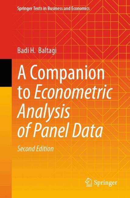 Weitere Ansicht: A Companion to Econometric Analysis of Panel Data | Badi H. Baltagi