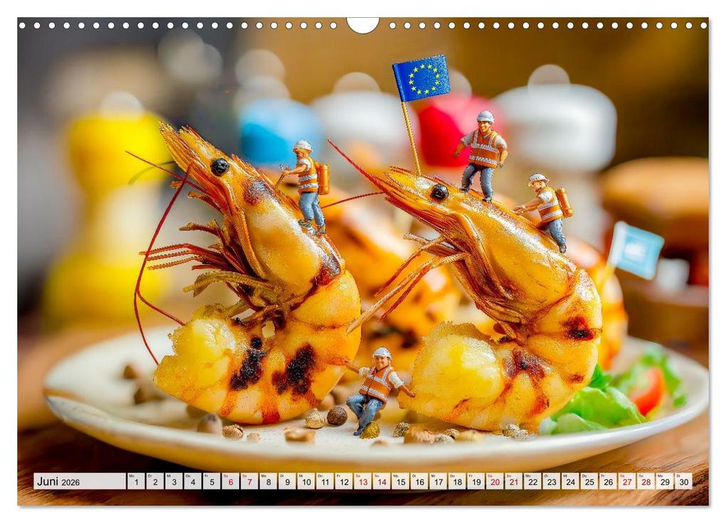 Weitere Ansicht: BBQ in Miniatur - Kleine Helden am Braten und Grillen (Wandkalender 2026 DIN A3 quer), CALVENDO Monatskalender | Anja Frost, Calvendo