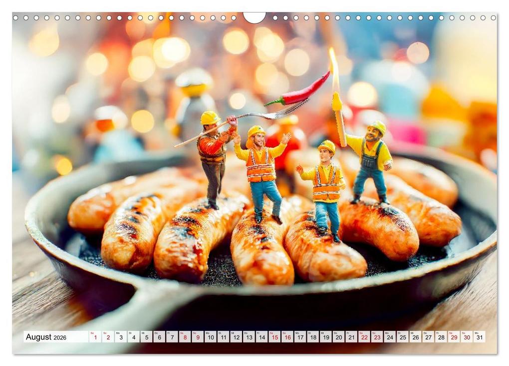 Weitere Ansicht: BBQ in Miniatur - Kleine Helden am Braten und Grillen (Wandkalender 2026 DIN A3 quer), CALVENDO Monatskalender | Anja Frost, Calvendo