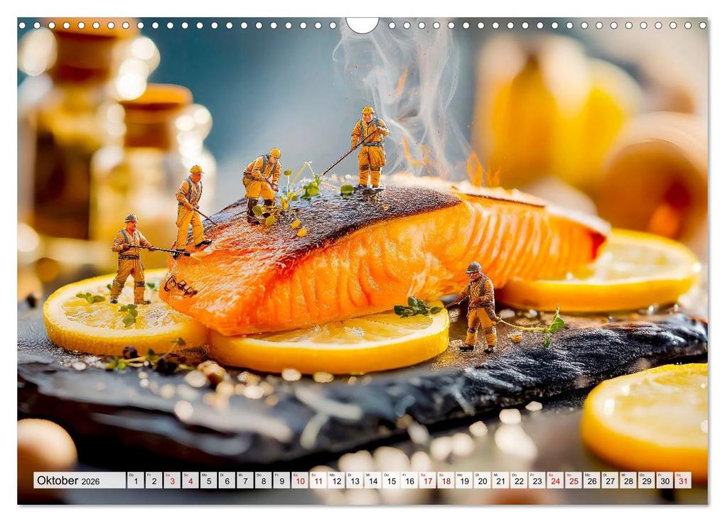 Weitere Ansicht: BBQ in Miniatur - Kleine Helden am Braten und Grillen (Wandkalender 2026 DIN A3 quer), CALVENDO Monatskalender | Anja Frost, Calvendo