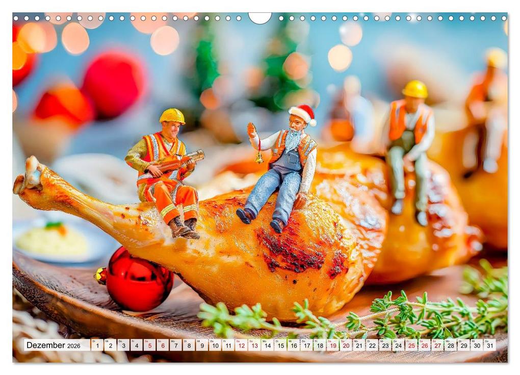 Weitere Ansicht: BBQ in Miniatur - Kleine Helden am Braten und Grillen (Wandkalender 2026 DIN A3 quer), CALVENDO Monatskalender | Anja Frost, Calvendo