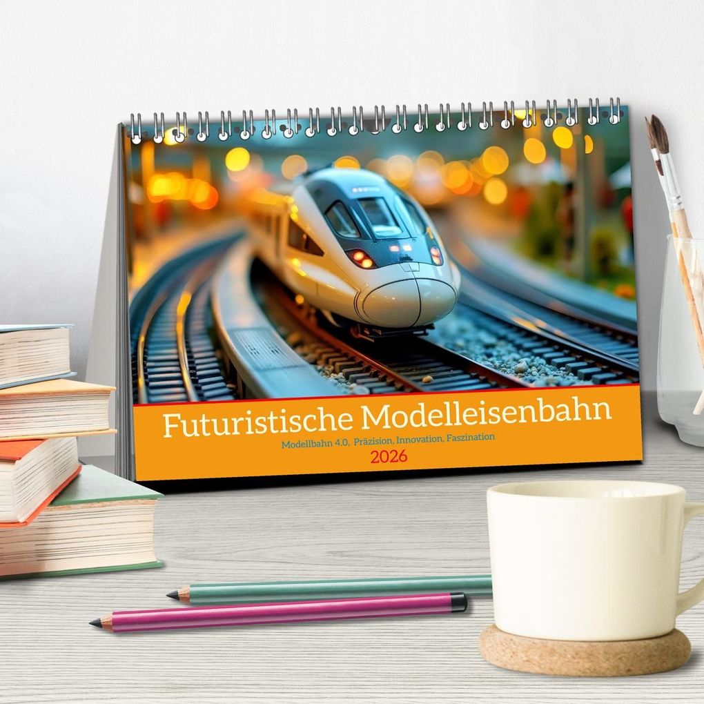 Weitere Ansicht: Futuristische Modelleisenbahn (Tischkalender 2026 DIN A5 quer), CALVENDO Monatskalender | Torsten Irmer, Calvendo