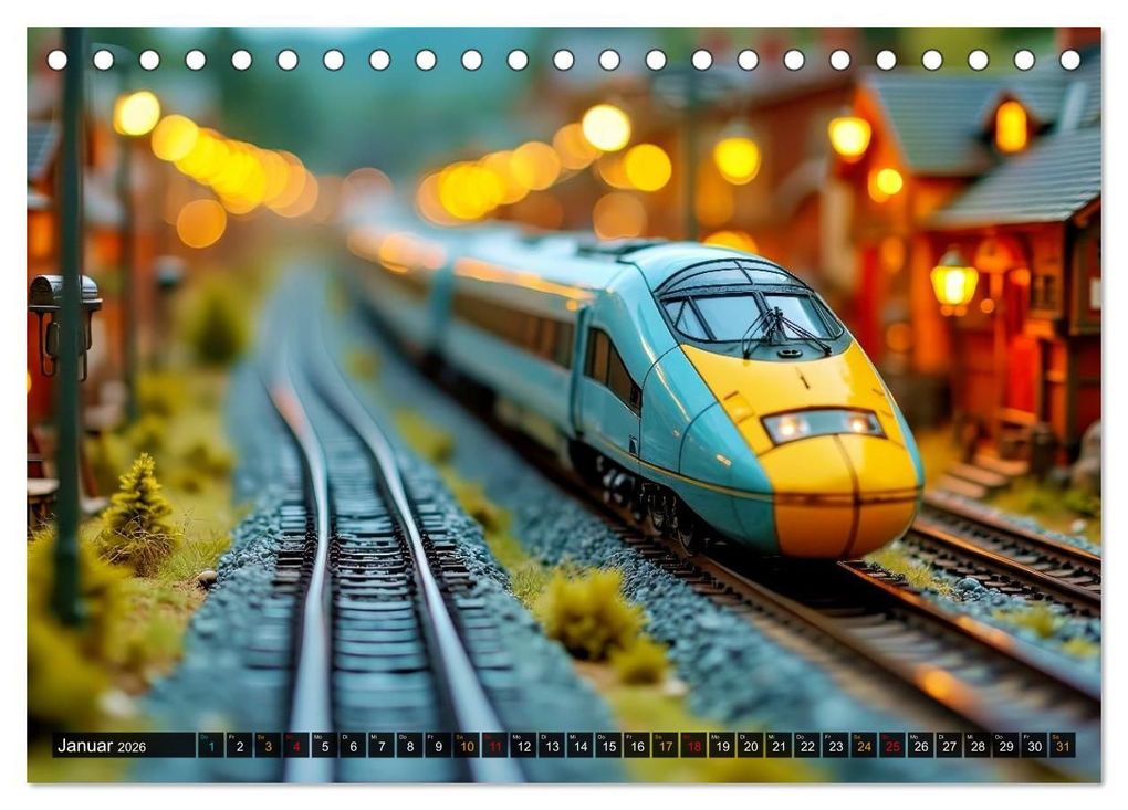 Weitere Ansicht: Futuristische Modelleisenbahn (Tischkalender 2026 DIN A5 quer), CALVENDO Monatskalender | Torsten Irmer, Calvendo