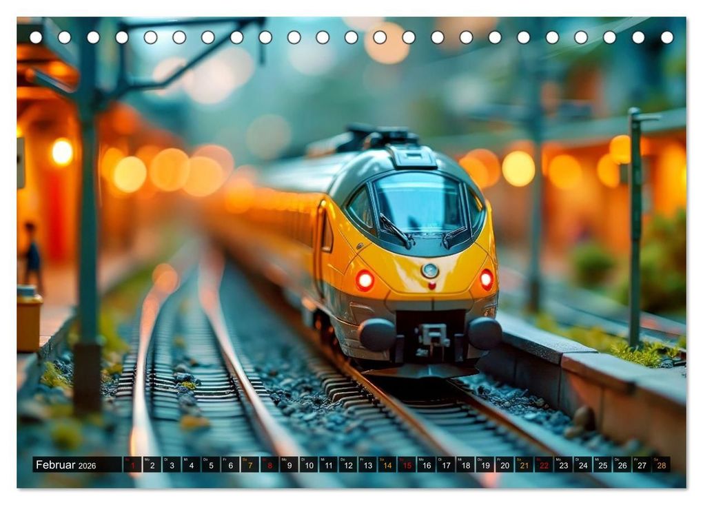 Weitere Ansicht: Futuristische Modelleisenbahn (Tischkalender 2026 DIN A5 quer), CALVENDO Monatskalender | Torsten Irmer, Calvendo