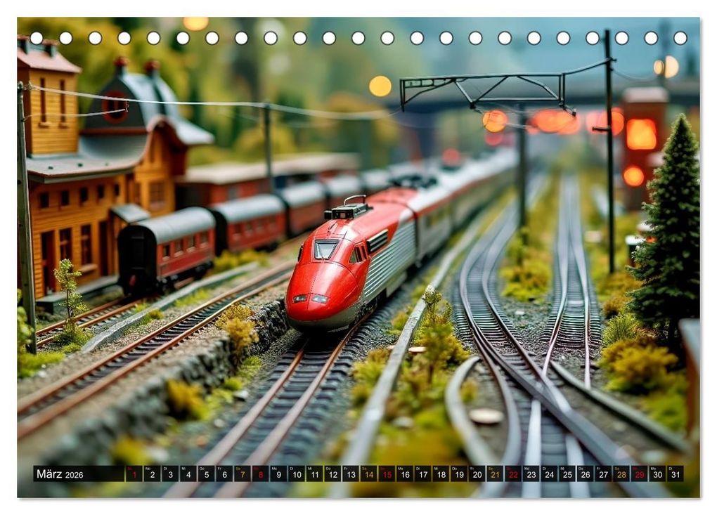 Weitere Ansicht: Futuristische Modelleisenbahn (Tischkalender 2026 DIN A5 quer), CALVENDO Monatskalender | Torsten Irmer, Calvendo