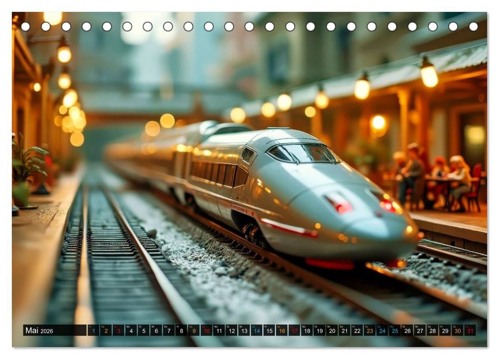 Weitere Ansicht: Futuristische Modelleisenbahn (Tischkalender 2026 DIN A5 quer), CALVENDO Monatskalender | Torsten Irmer, Calvendo
