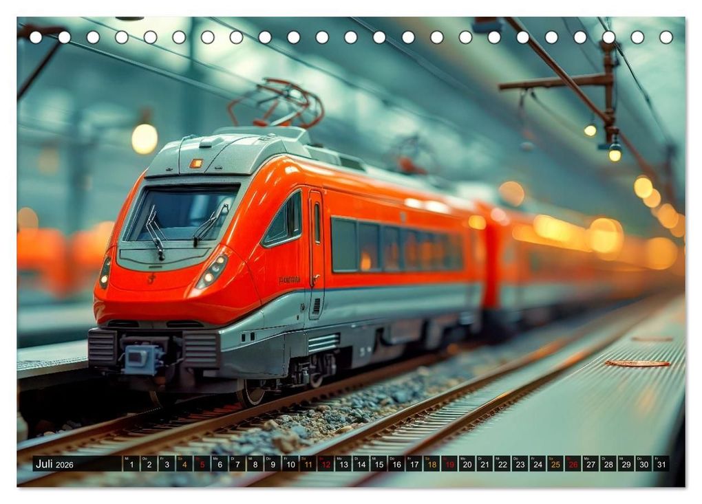 Weitere Ansicht: Futuristische Modelleisenbahn (Tischkalender 2026 DIN A5 quer), CALVENDO Monatskalender | Torsten Irmer, Calvendo