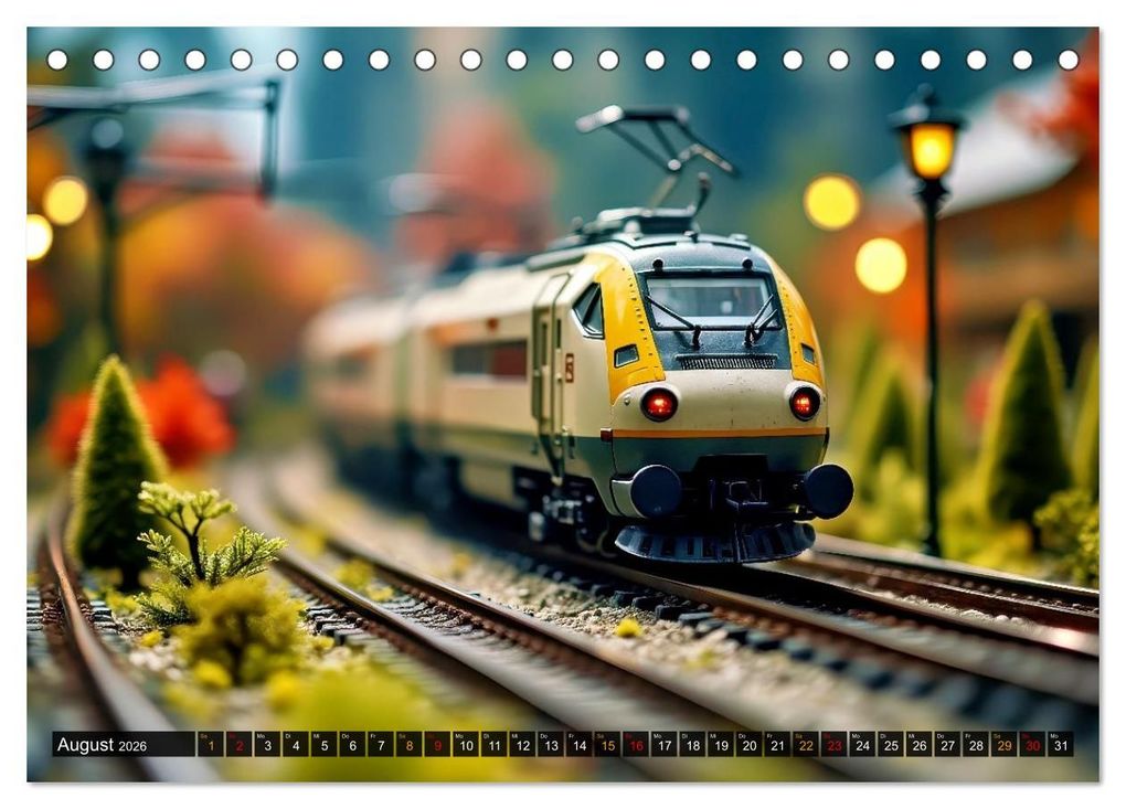 Weitere Ansicht: Futuristische Modelleisenbahn (Tischkalender 2026 DIN A5 quer), CALVENDO Monatskalender | Torsten Irmer, Calvendo