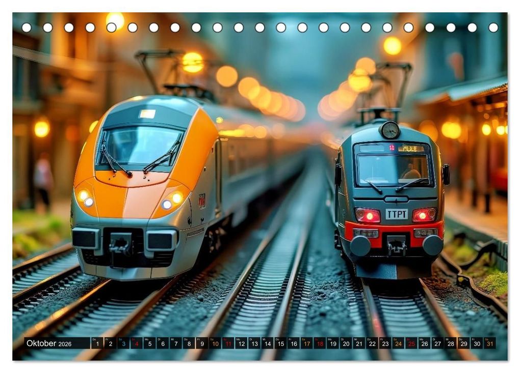 Weitere Ansicht: Futuristische Modelleisenbahn (Tischkalender 2026 DIN A5 quer), CALVENDO Monatskalender | Torsten Irmer, Calvendo