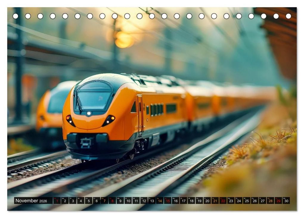 Weitere Ansicht: Futuristische Modelleisenbahn (Tischkalender 2026 DIN A5 quer), CALVENDO Monatskalender | Torsten Irmer, Calvendo