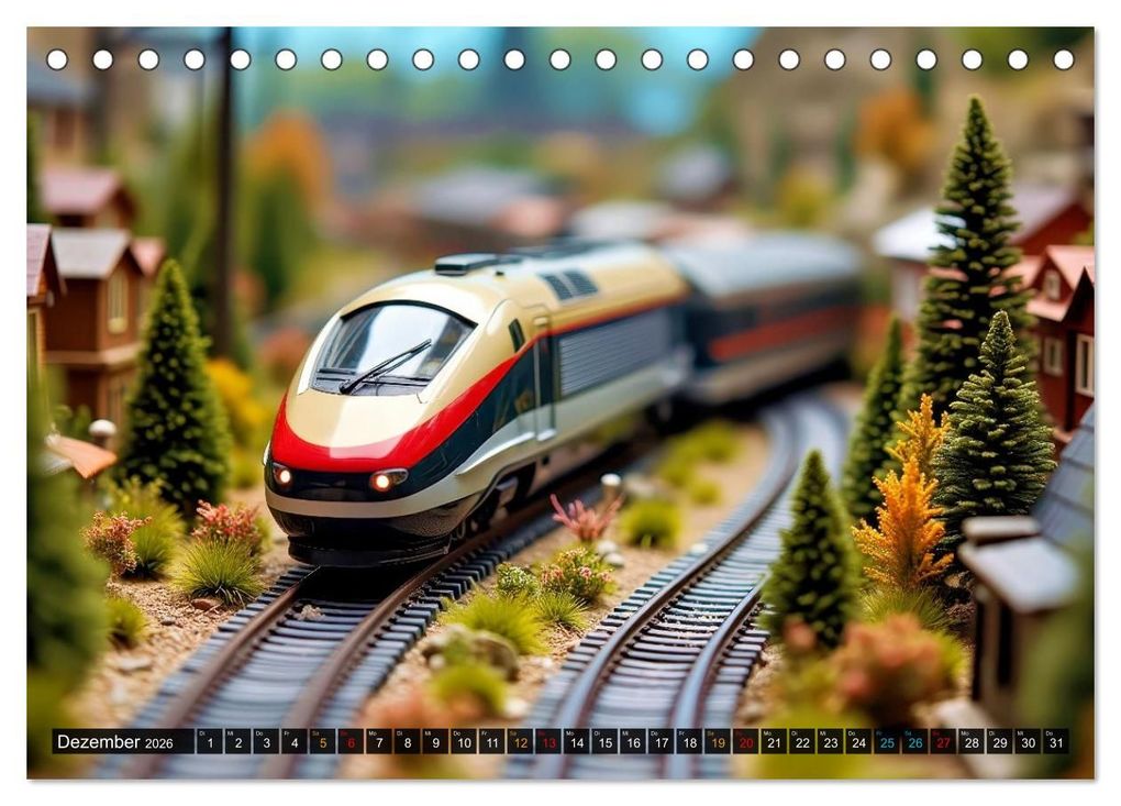 Weitere Ansicht: Futuristische Modelleisenbahn (Tischkalender 2026 DIN A5 quer), CALVENDO Monatskalender | Torsten Irmer, Calvendo