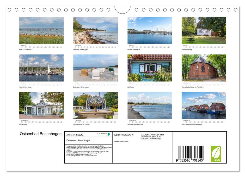 Weitere Ansicht: Ostseebad Boltenhagen (Wandkalender 2026 DIN A4 quer), CALVENDO Monatskalender | Steffen Gierok-Latniak, Calvendo