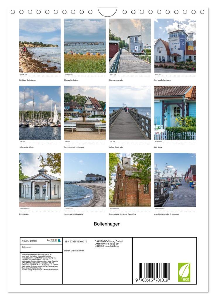 Weitere Ansicht: Boltenhagen (Wandkalender 2026 DIN A4 hoch), CALVENDO Monatskalender | Steffen Gierok-Latniak, Calvendo