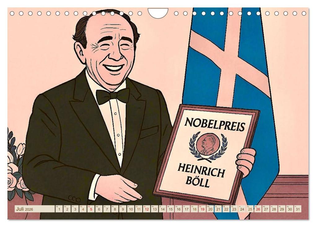 Weitere Ansicht: Heinrich Böll (Wandkalender 2026 DIN A4 quer), CALVENDO Monatskalender | Steffani Lehmann, Calvendo