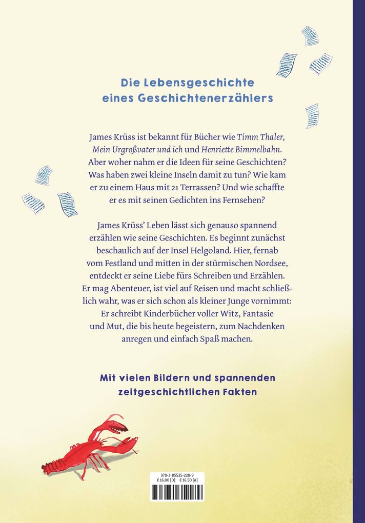 Weitere Ansicht: James Krüss - Ein Leben zwischen Inselwind und Wörtermeer | Paula Peretti, Dorthe Voss