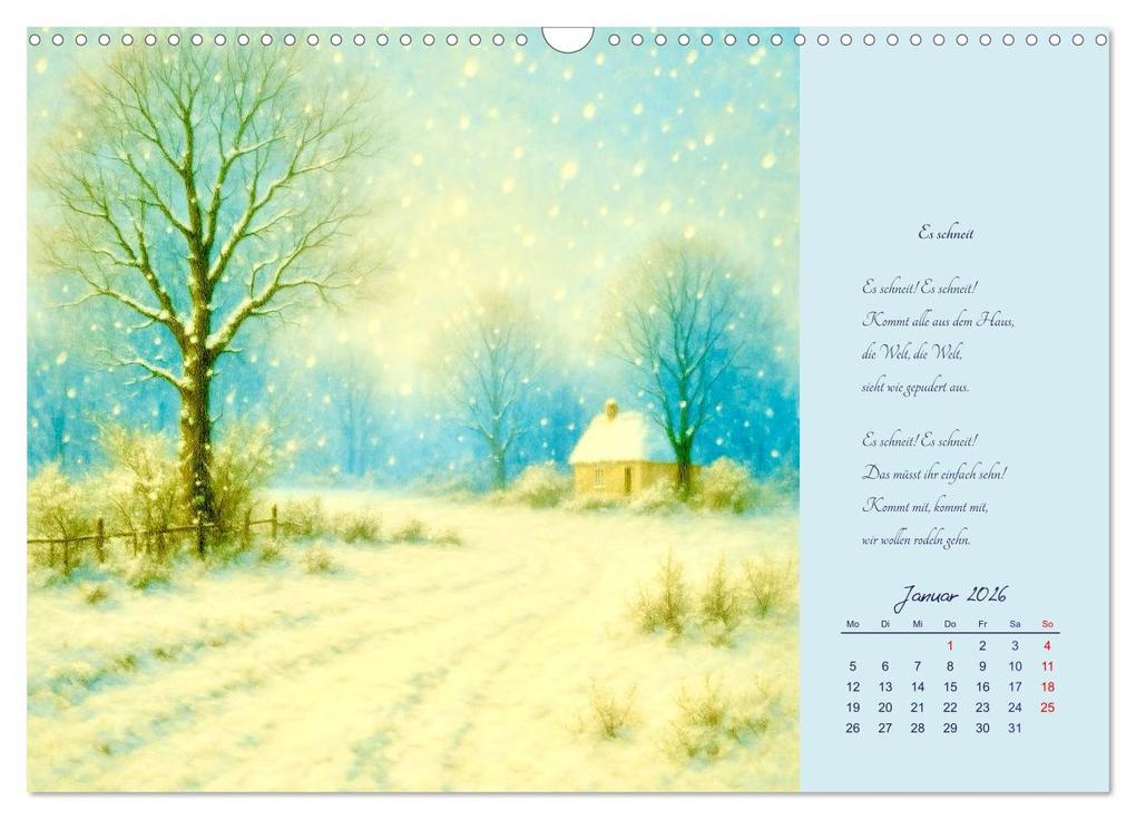 Weitere Ansicht: Gedichte. Die berühmtesten deutschsprachigen Verse (Wandkalender 2026 DIN A3 quer), CALVENDO Monatskalender | Steffani Lehmann, Calvendo