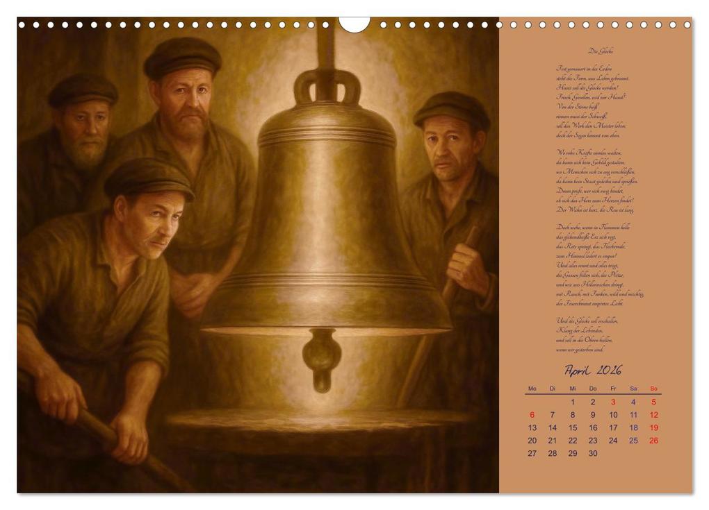 Weitere Ansicht: Gedichte. Die berühmtesten deutschsprachigen Verse (Wandkalender 2026 DIN A3 quer), CALVENDO Monatskalender | Steffani Lehmann, Calvendo