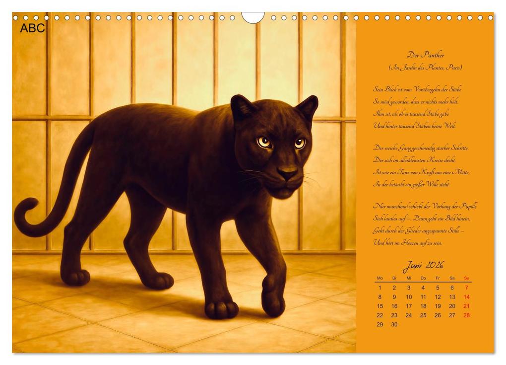 Weitere Ansicht: Gedichte. Die berühmtesten deutschsprachigen Verse (Wandkalender 2026 DIN A3 quer), CALVENDO Monatskalender | Steffani Lehmann, Calvendo