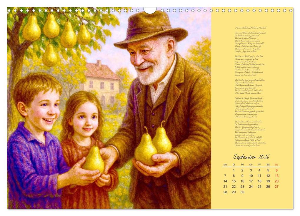 Weitere Ansicht: Gedichte. Die berühmtesten deutschsprachigen Verse (Wandkalender 2026 DIN A3 quer), CALVENDO Monatskalender | Steffani Lehmann, Calvendo