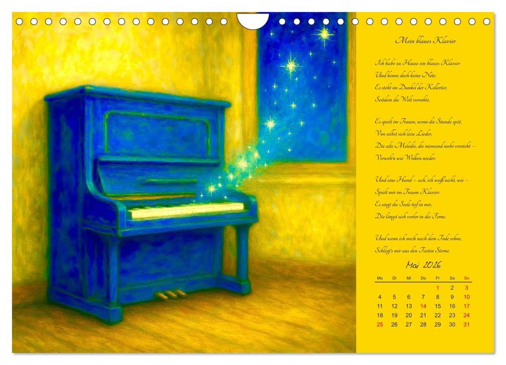 Weitere Ansicht: Gedichte. Die berühmtesten deutschsprachigen Verse (Wandkalender 2026 DIN A4 quer), CALVENDO Monatskalender | Steffani Lehmann, Calvendo