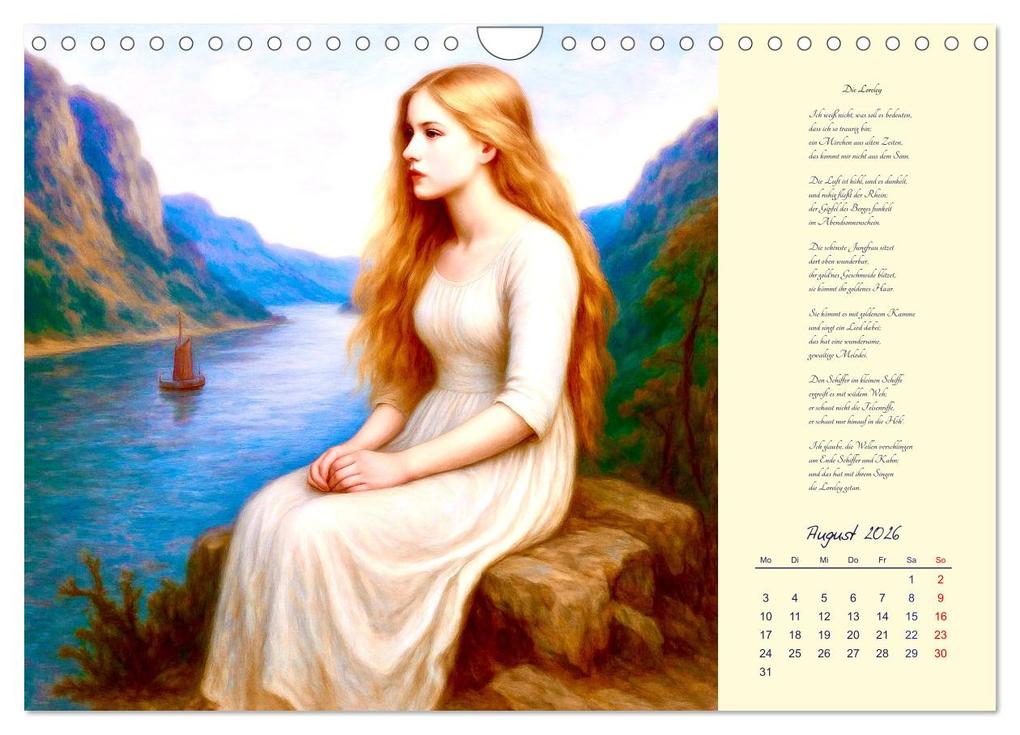 Weitere Ansicht: Gedichte. Die berühmtesten deutschsprachigen Verse (Wandkalender 2026 DIN A4 quer), CALVENDO Monatskalender | Steffani Lehmann, Calvendo