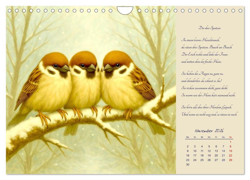 Weitere Ansicht: Gedichte. Die berühmtesten deutschsprachigen Verse (Wandkalender 2026 DIN A4 quer), CALVENDO Monatskalender | Steffani Lehmann, Calvendo