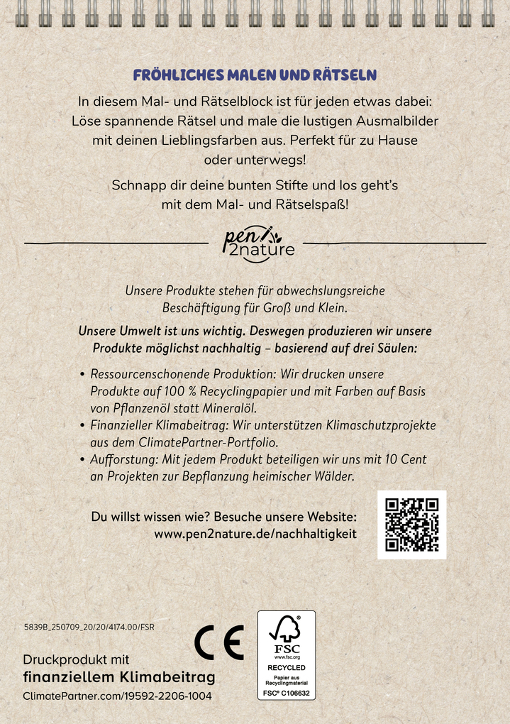 Weitere Ansicht: Bluey Mal- und Rätselblock | Pen2nature