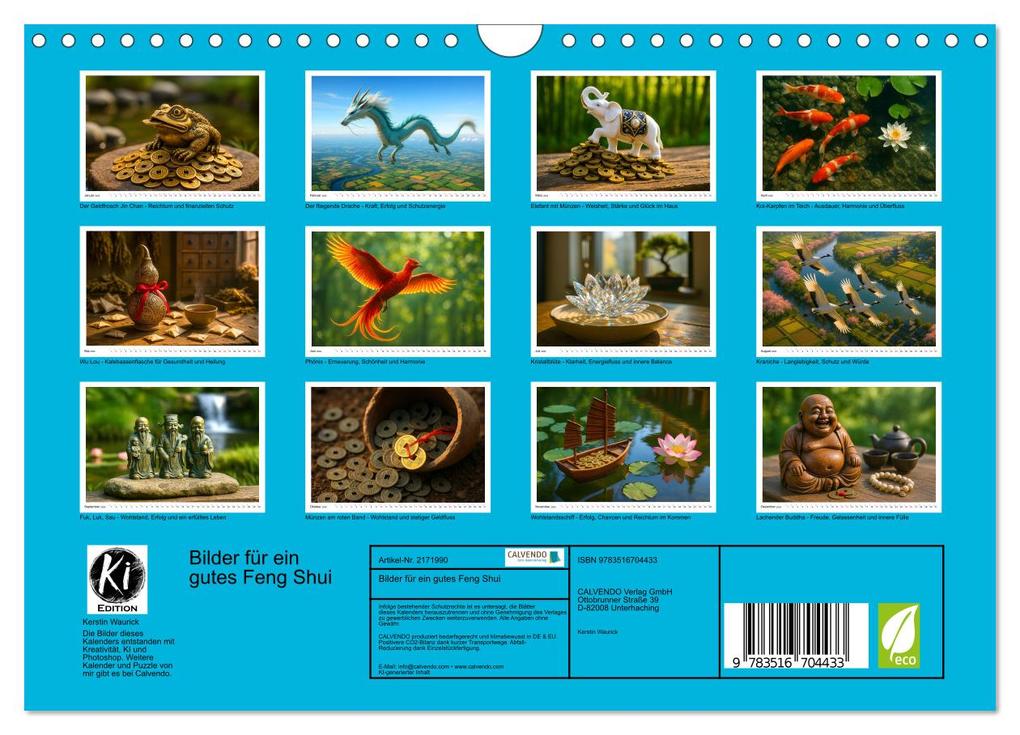 Weitere Ansicht: Bilder für ein gutes Feng Shui (Wandkalender 2026 DIN A4 quer), CALVENDO Monatskalender | Kerstin Waurick, Calvendo