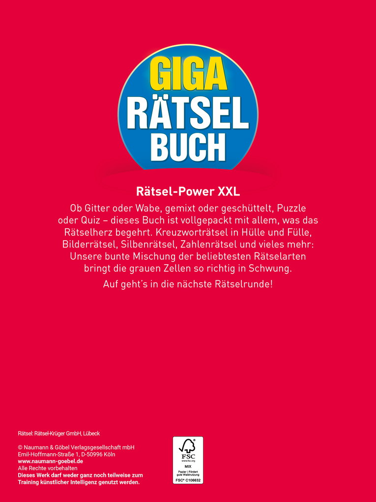 Weitere Ansicht: Giga-Rätselbuch 9