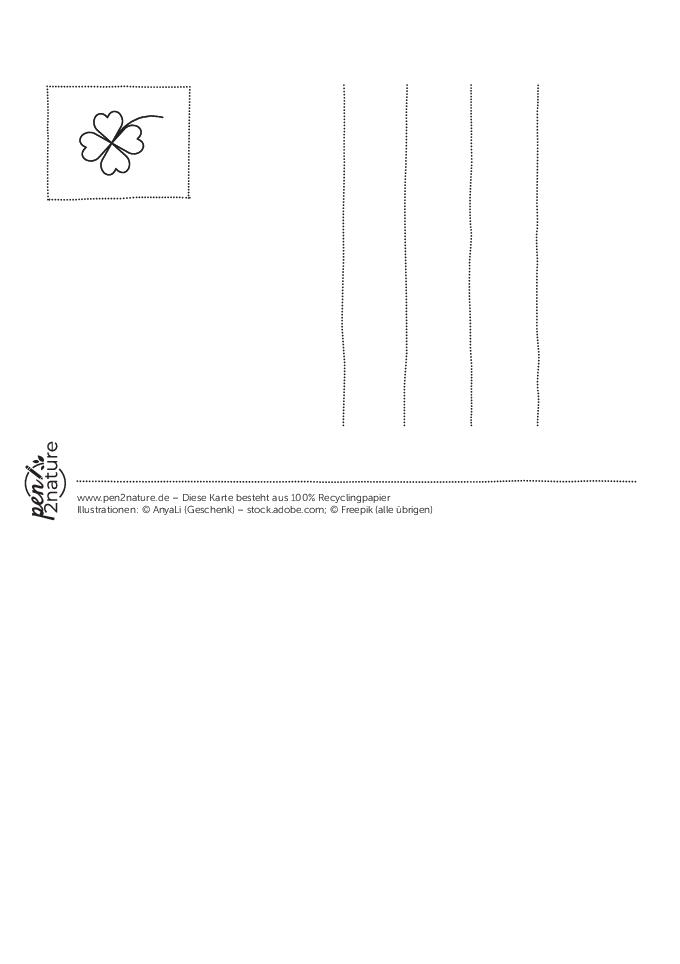 Weitere Ansicht: Ausmal-Postkarten Happy Birthday