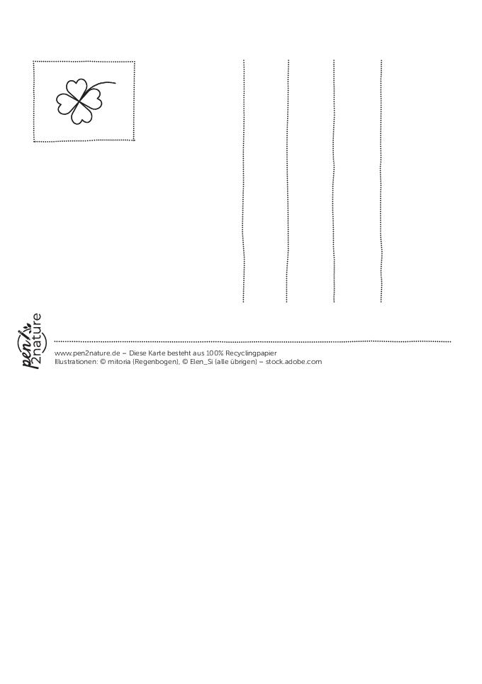 Weitere Ansicht: Ausmal-Postkarten Happy Birthday