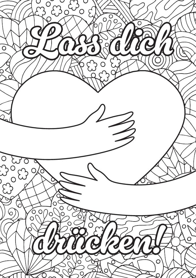 Weitere Ansicht: Ausmal-Postkarten Happy Birthday