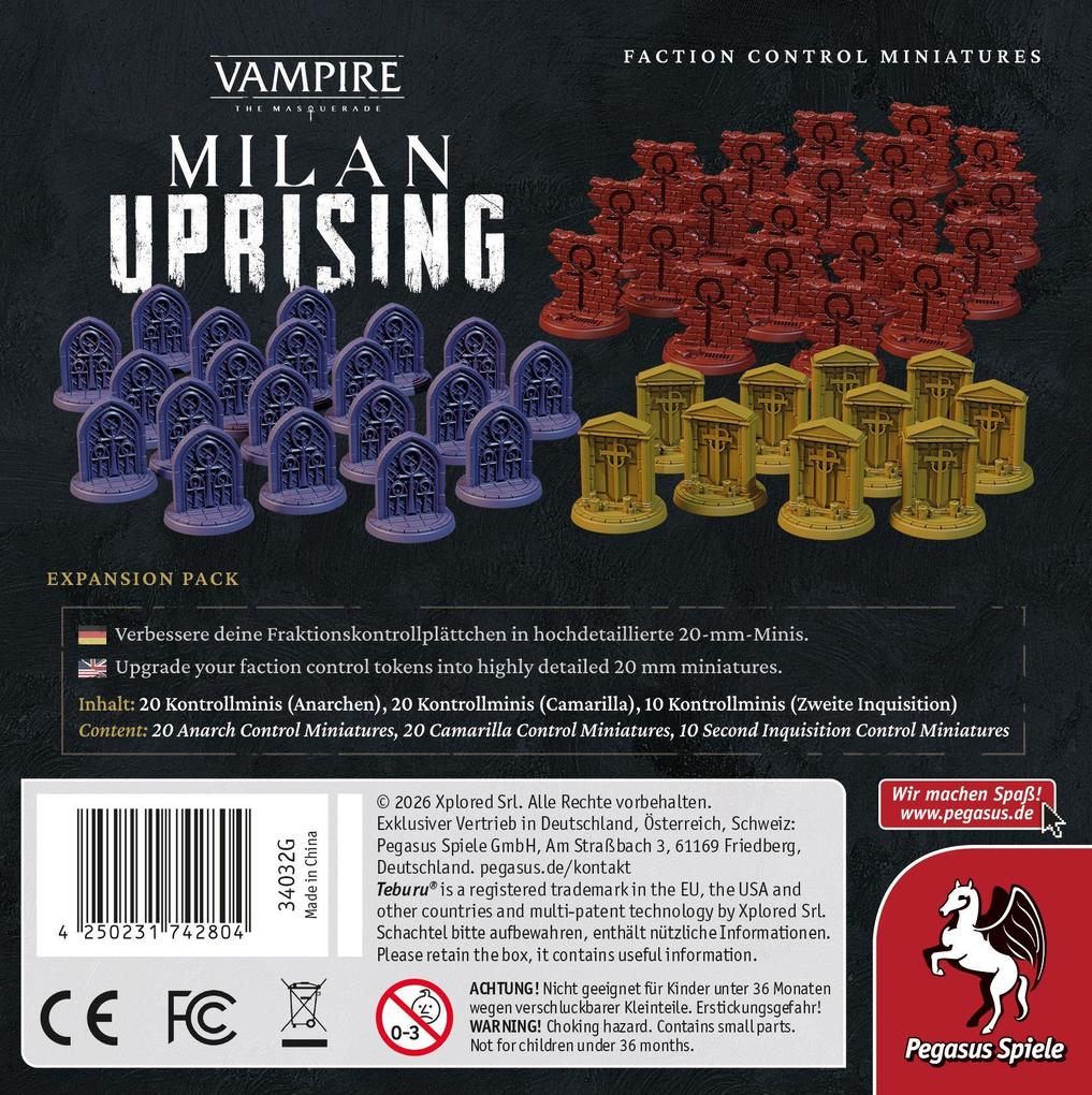 Weitere Ansicht: Teburu: Milan Uprising (Vampire: The Masquerade) - Faction Control Miniatures