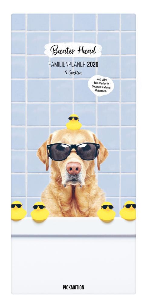 Produktbild: Familienplaner 2026 - Bunter Hund
