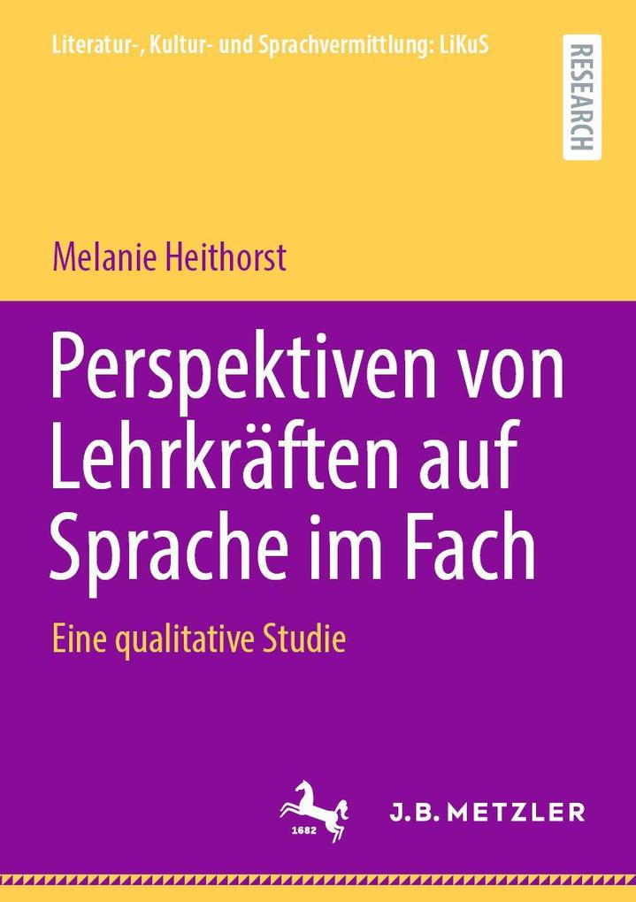 Produktbild: Perspektiven von Lehrkräften auf Sprache im Fach | Melanie Heithorst