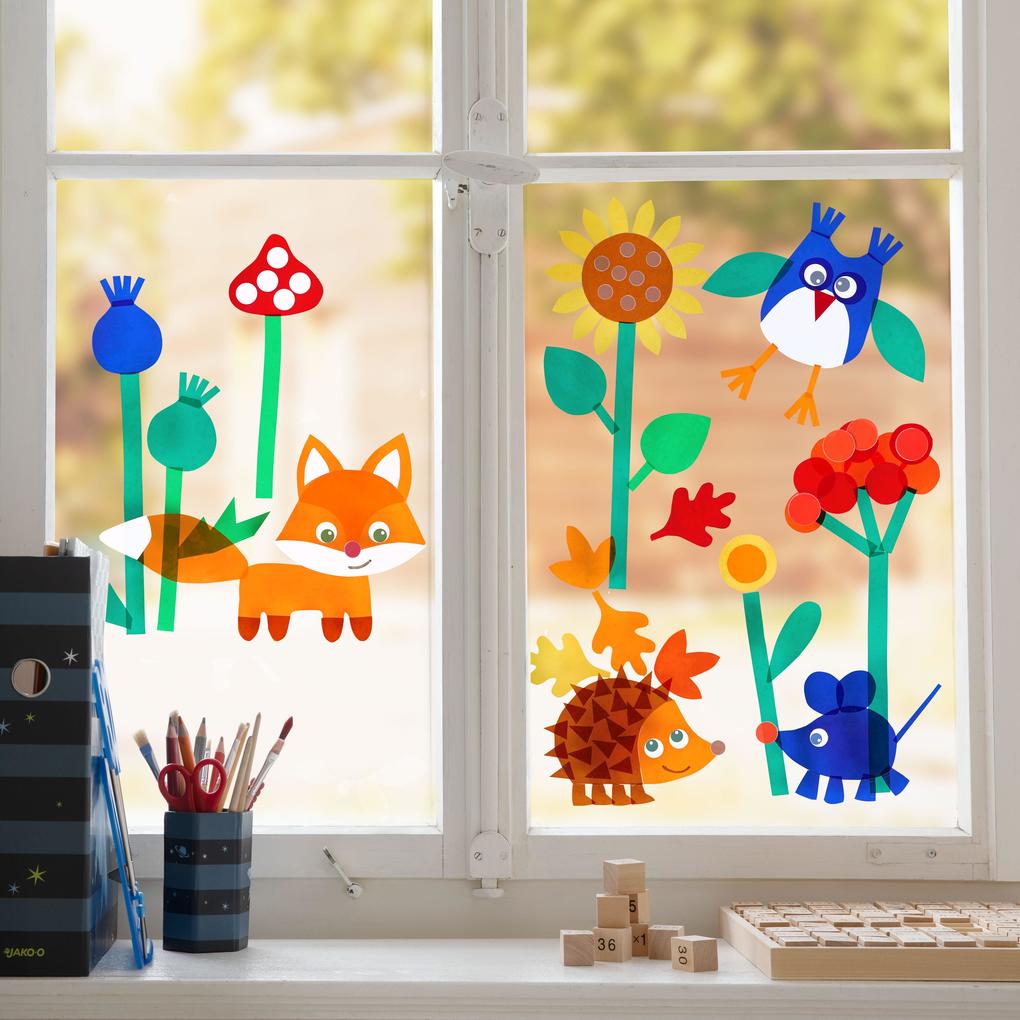 Produktbild: Bastelset - Fensterbild Hallo, Waldtiere!