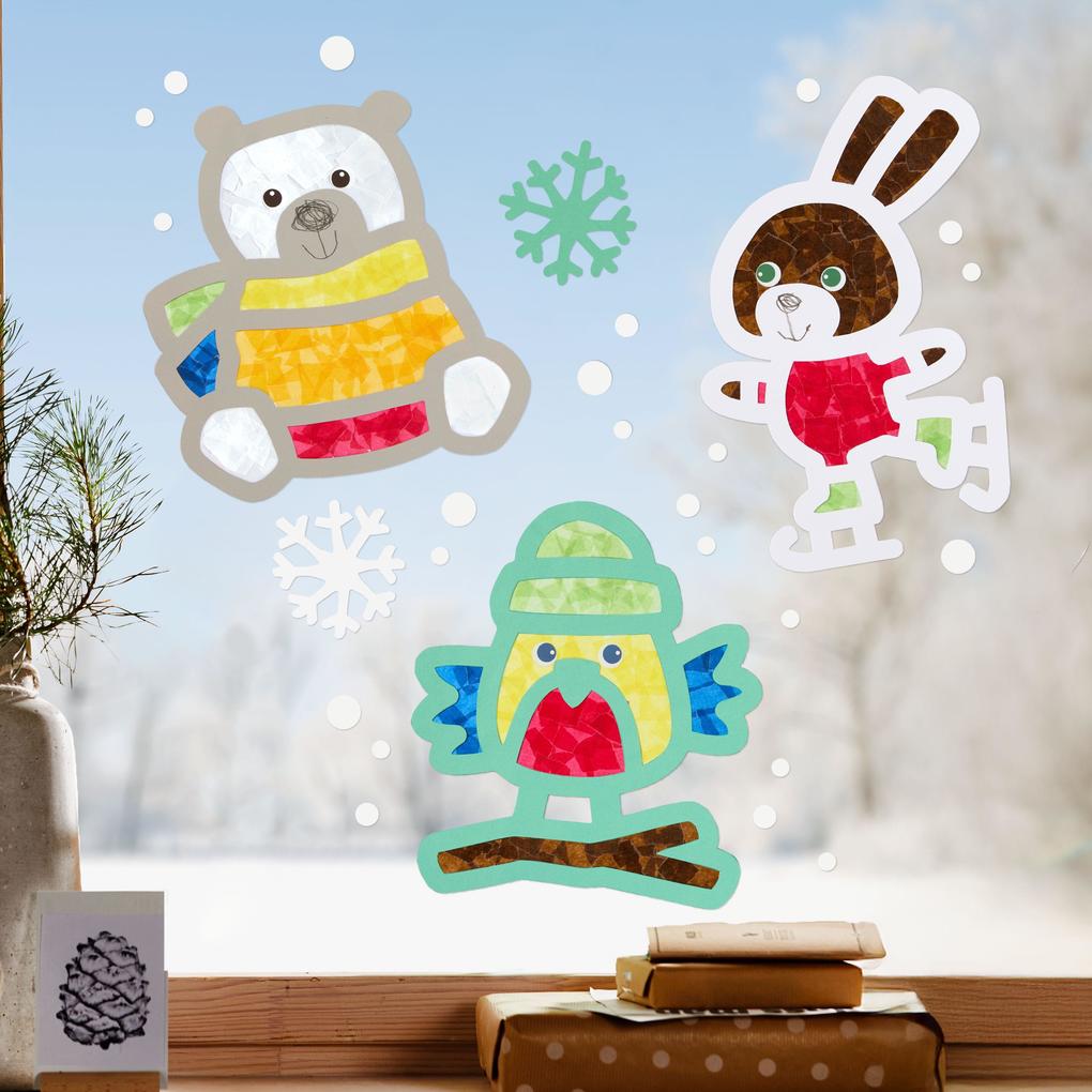 Produktbild: Bastelset - Erstes Kleben Tiere im Schnee