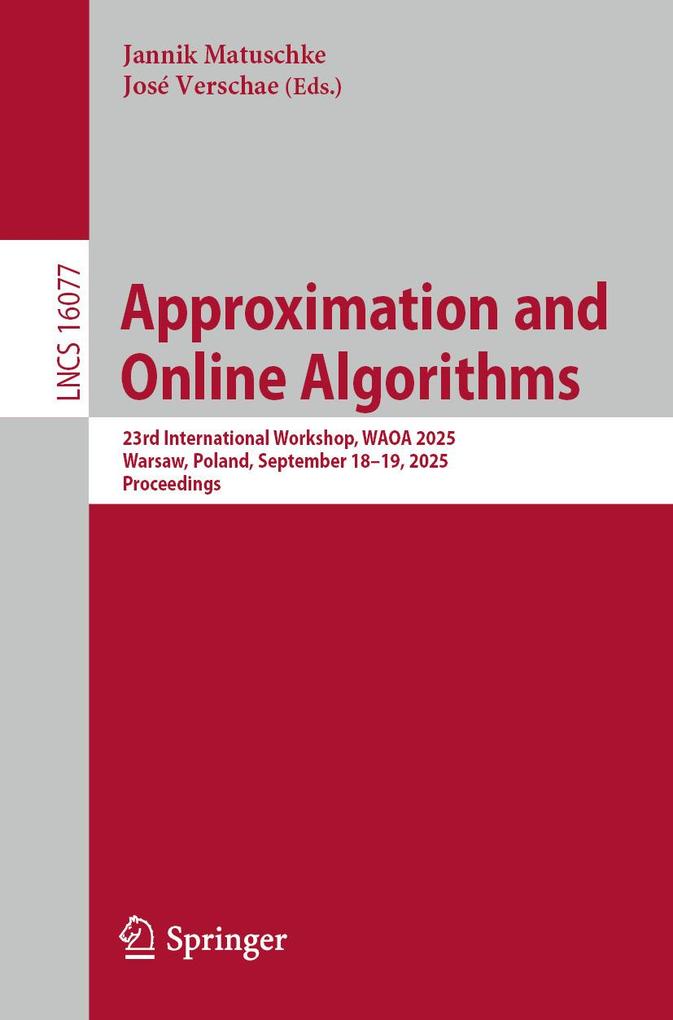 Produktbild: Approximation and Online Algorithms