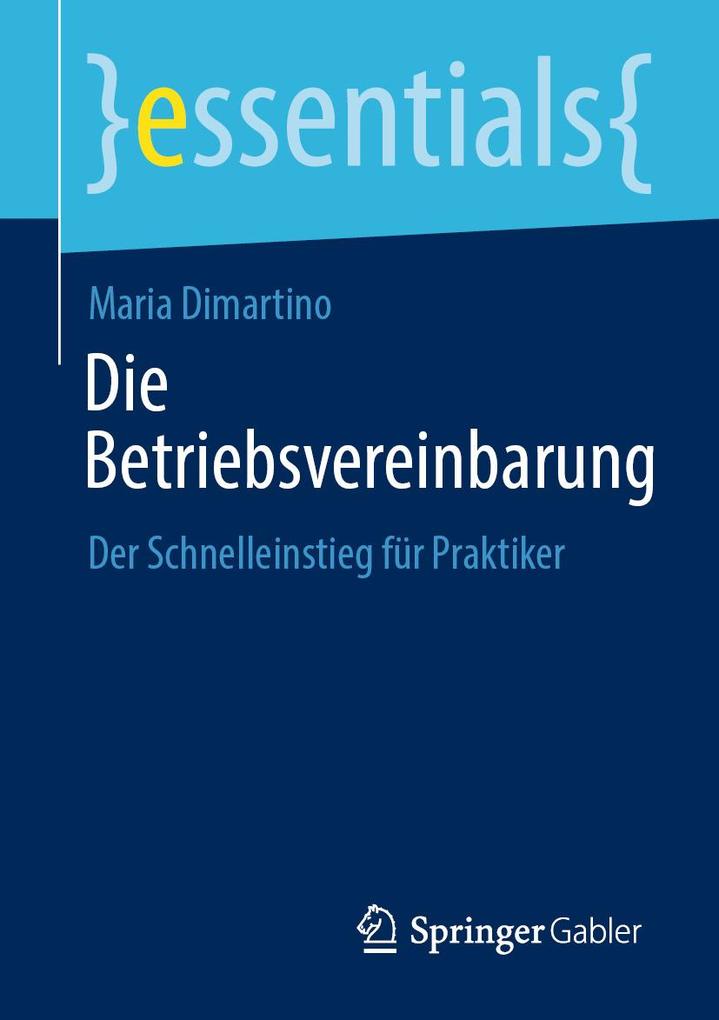 Produktbild: Die Betriebsvereinbarung | Maria Dimartino
