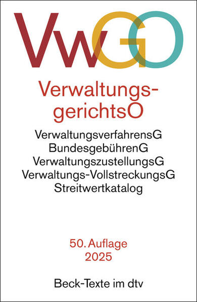 Produktbild: Verwaltungsgerichtsordnung, Verwaltungsverfahrensgesetz. VwGO