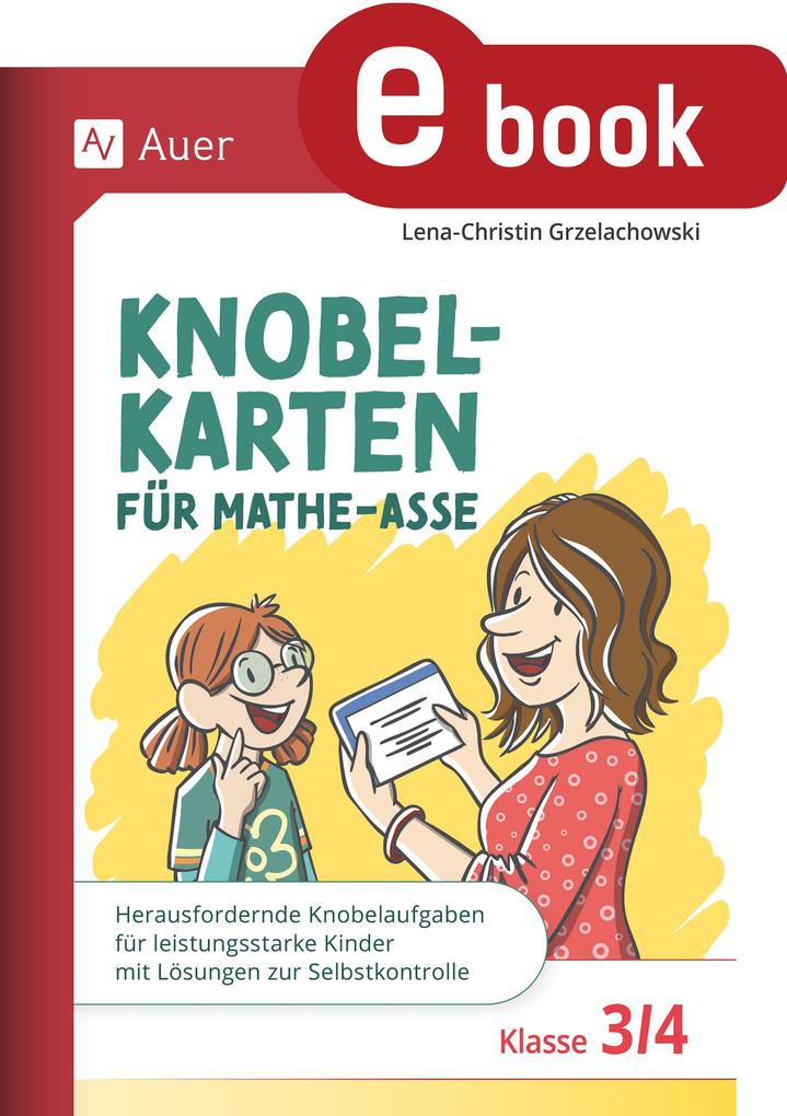 Produktbild: Knobelkarten für Mathe-Asse - Klasse 3/4 | Lena-Christin Grzelachowski