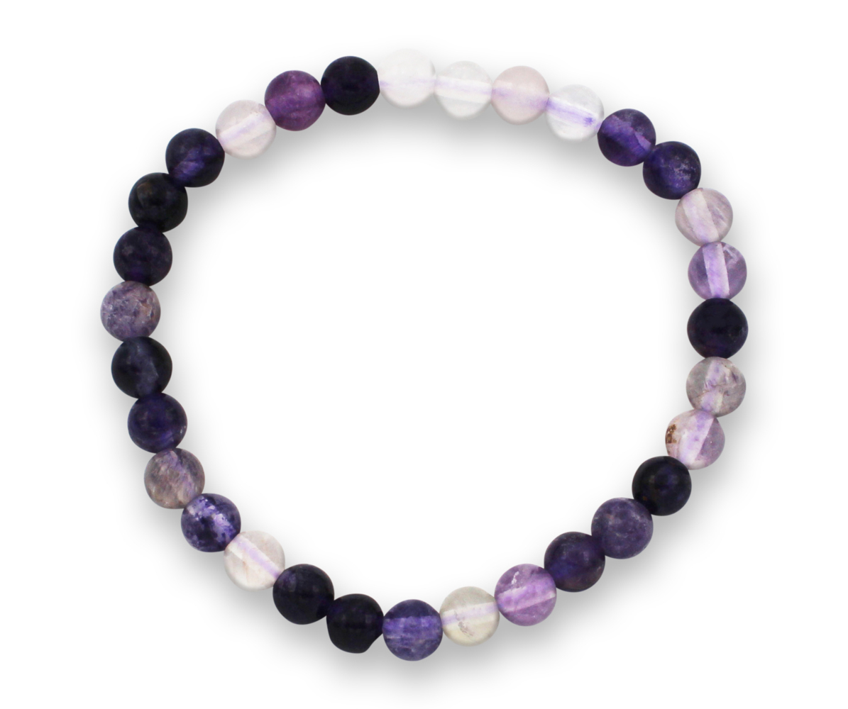 Produktbild: Fluorit Edelsteinarmband 6mm, J749-28