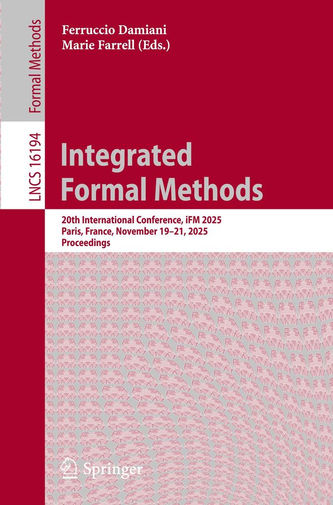 Produktbild: Integrated Formal Methods